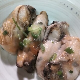 牡蠣のトロトロぽん酢焼き